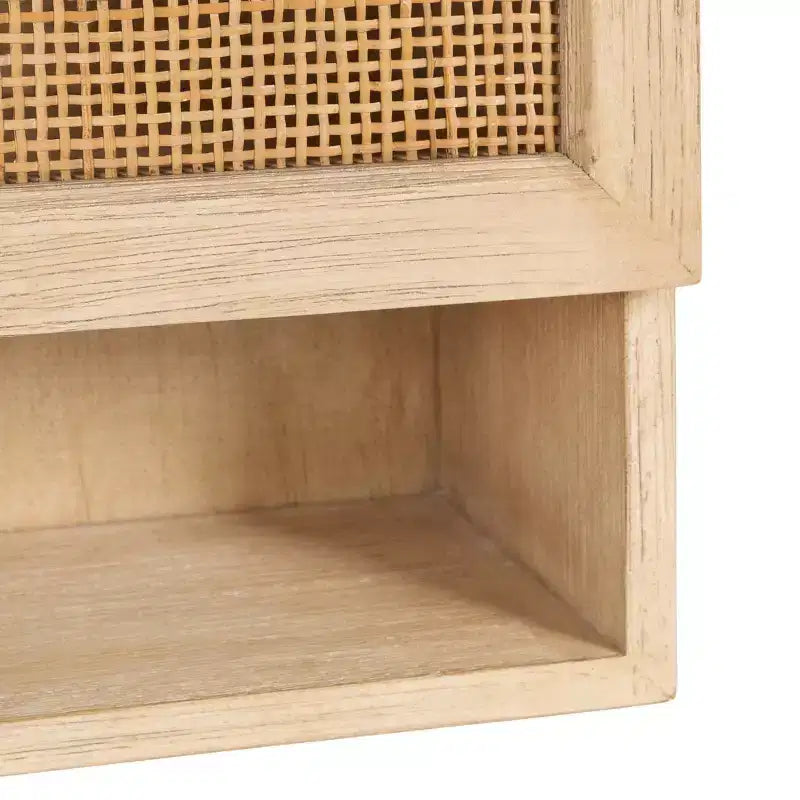 Kate & Laurel All Things Decor Armoire murale en rotin Ori Naturel
