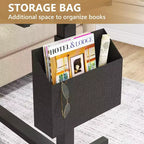 Bureau portable en C Tribesigns, bureau pour ordinateur portable mobile réglable en hauteur avec roulettes