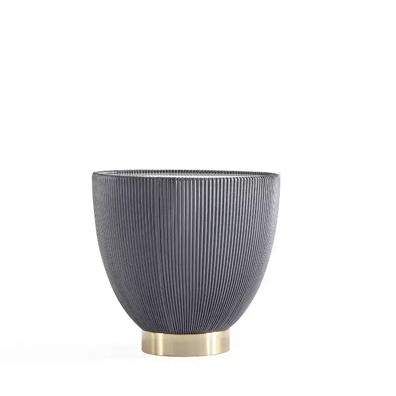 Table d'appoint moderne Anderson en similicuir Manhattan Comfort avec plateau en céramique imitation marbre