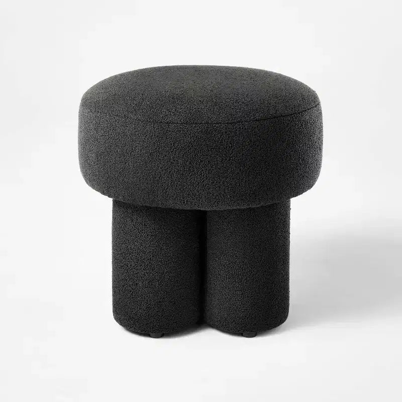 Pouf / repose-pieds d'appoint entièrement rembourré en bouclette – Threshold