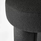 Pouf / repose-pieds d'appoint entièrement rembourré en bouclette – Threshold