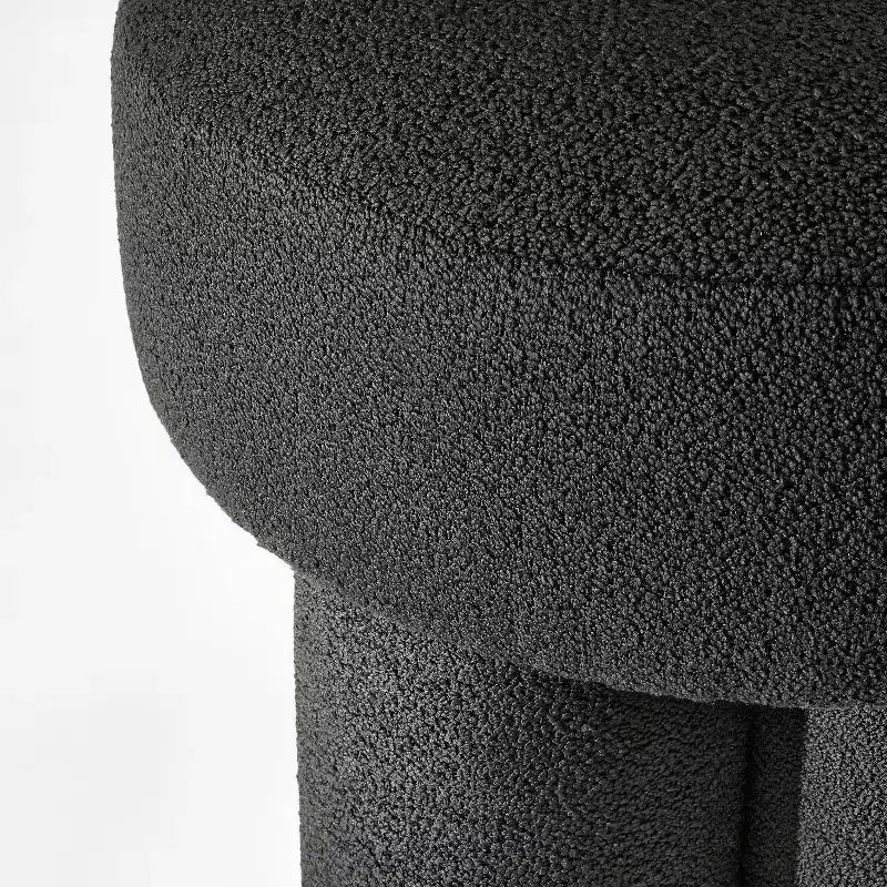 Pouf / repose-pieds d'appoint entièrement rembourré en bouclette – Threshold