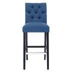 WestinTrends 29 po. Chaise de bar rembourrée en lin touffeté, thé