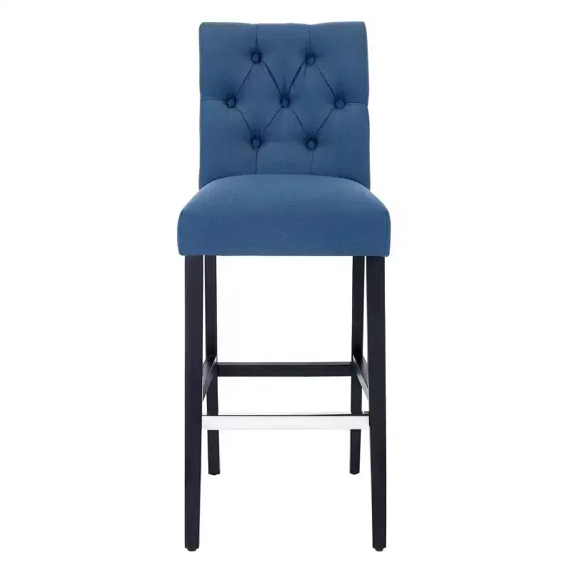 WestinTrends 29 po. Chaise de bar rembourrée en lin touffeté, thé