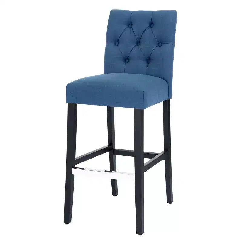 WestinTrends 29 po. Chaise de bar rembourrée en lin touffeté, thé