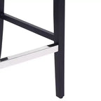 WestinTrends 29 po. Chaise de bar rembourrée en lin touffeté, thé