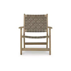 Signature Design by Ashley Jameset Fauteuil d'appoint en cuir tressé, Taupe