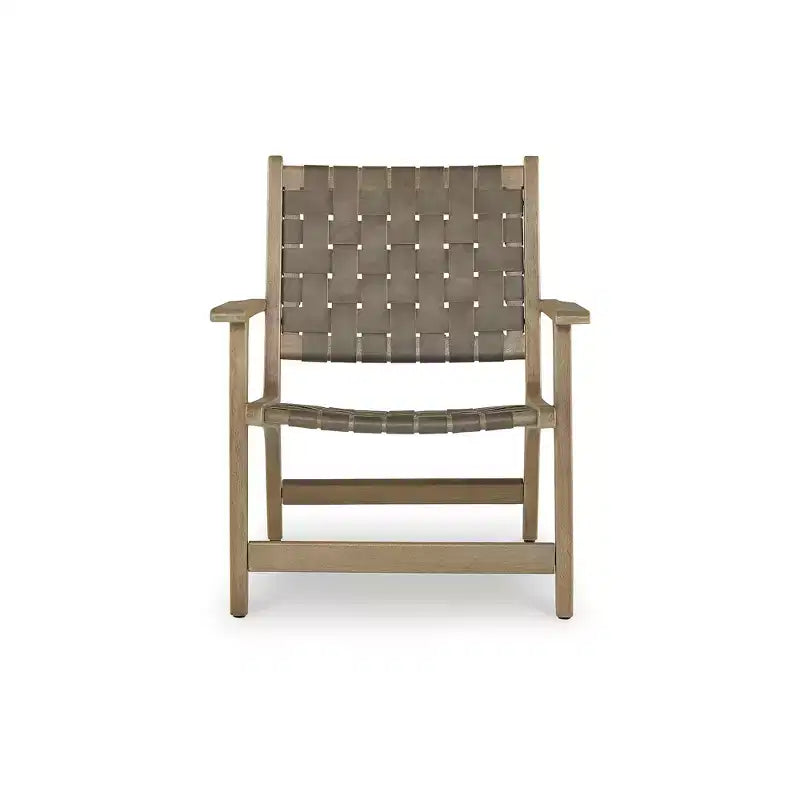 Signature Design by Ashley Jameset Fauteuil d'appoint en cuir tressé, Taupe