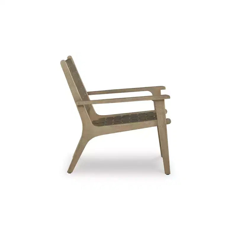 Signature Design by Ashley Jameset Fauteuil d'appoint en cuir tressé, Taupe