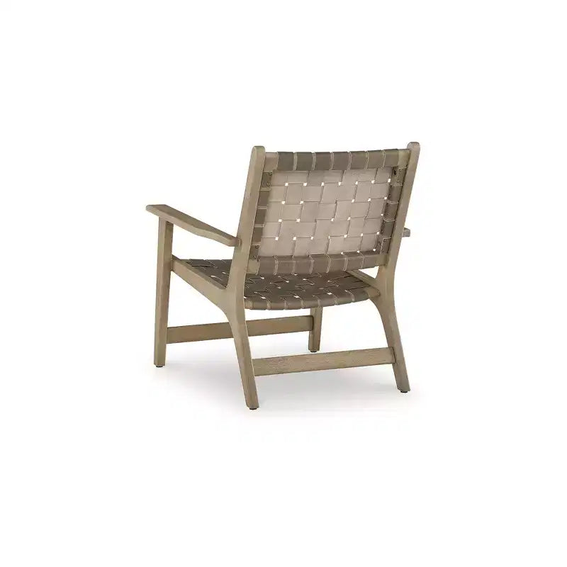 Signature Design by Ashley Jameset Fauteuil d'appoint en cuir tressé, Taupe