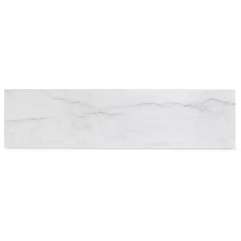 Signature Design by Ashley Loyaska Table console décontractée avec plateau en marbre, marron et blanc