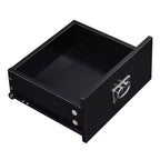 VECELO Table de chevet lot de 2 - avec station de charge, Table d'appoint noire avec ports USB, Tables de nuit avec 3 tiroirs de rangement