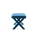 Pouf double Abigail en velours de Manhattan Comfort