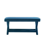 Pouf double Abigail en velours de Manhattan Comfort