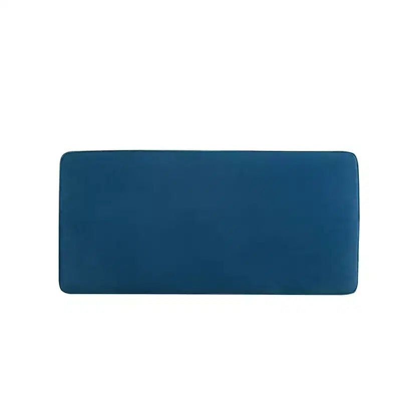 Pouf double Abigail en velours de Manhattan Comfort