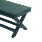 Pouf double Abigail en velours de Manhattan Comfort