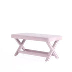 Pouf double Abigail en velours de Manhattan Comfort