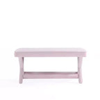 Pouf double Abigail en velours de Manhattan Comfort