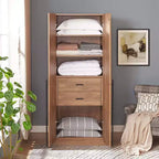Armoire penderie Manhattan Comfort Lee 2 portes et 2 tiroirs