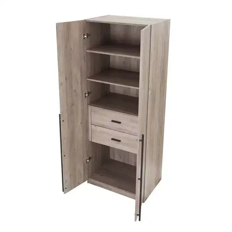 Armoire penderie Manhattan Comfort Lee 2 portes et 2 tiroirs