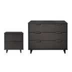 Ensemble de chambre 2 pièces commode et table de chevet Granville Manhattan Comfort