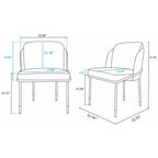 Ensemble de salle à manger rond 7 pièces 150 cm Hathaway et Flor de Manhattan Comfort