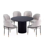 Ensemble de salle à manger rond 7 pièces 150 cm Hathaway et Flor de Manhattan Comfort
