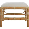 Uttermost Laguna 24W White Fabric Rectangular Small Bench