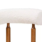 Lot de 2 chaises de salle à manger Edric Baxton Studio en tissu bouclette et bois