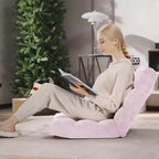 Costway Fauteuil de sol réglable 14 positions pliable Fauteuil de jeu paresseux rembourré Neuf Bleu/Vert/Rose clair/Violet/Noir/Café/Marron clair/Rose/Gris