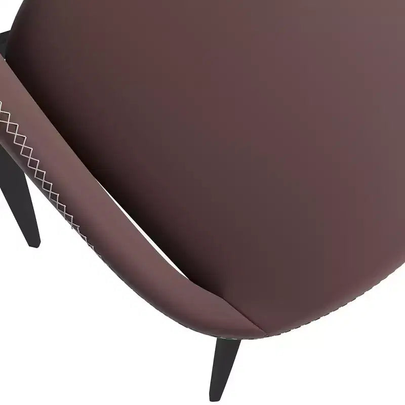 LeisureMod Amalfi Chaise de salle à manger moderne, assise en tissu rembourré avec pieds en métal, chaise d'appoint confortable pour cuisine, salle à manger ou bureau