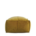 Pouf carré en velours de coton Storied Home