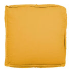 Pouf carré en velours de coton Storied Home