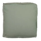 Pouf carré en velours de coton Storied Home