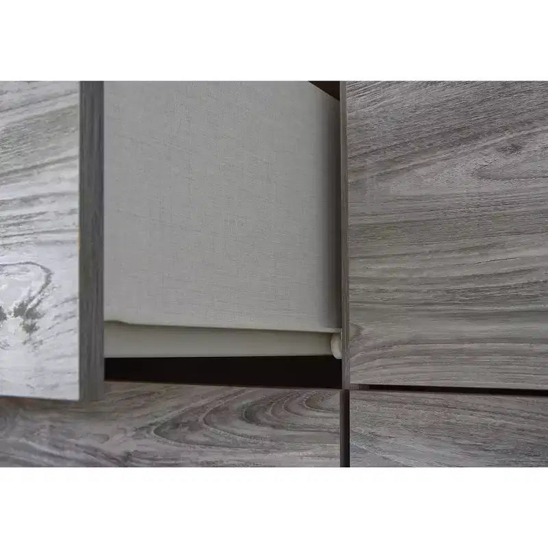 Signature Design by Ashley Bronyan Table de chevet contemporaine à 2 tiroirs, gris foncé