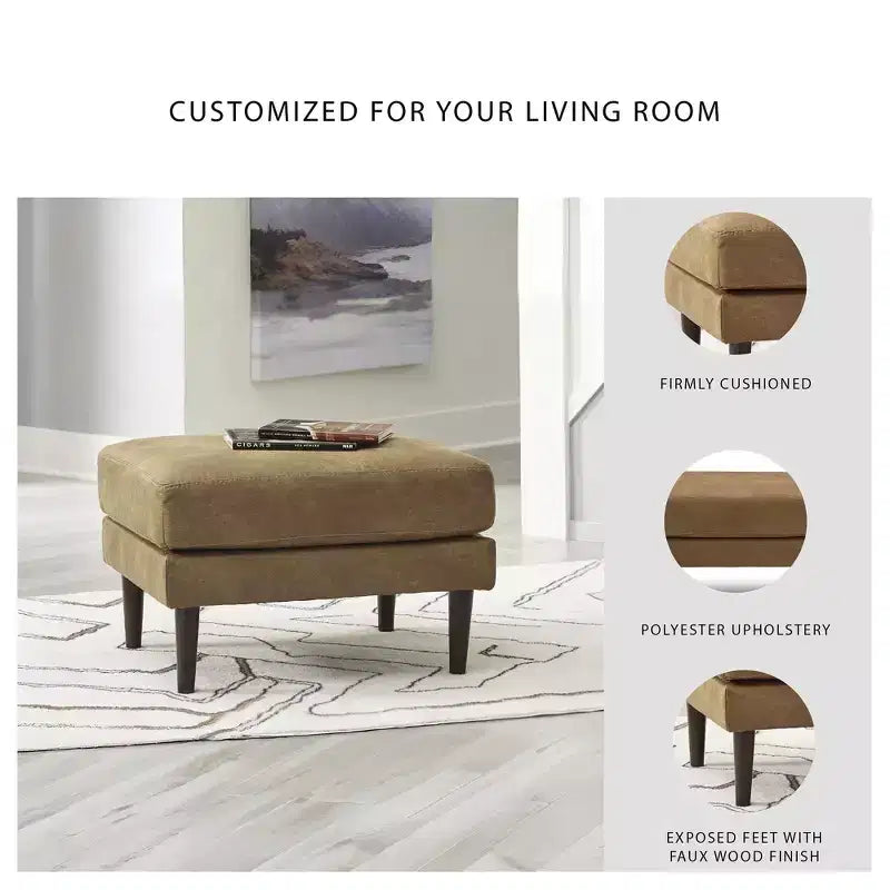 Signature Design by Ashley Pouf Telora contemporain, caramel