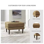 Signature Design by Ashley Pouf Telora contemporain, caramel