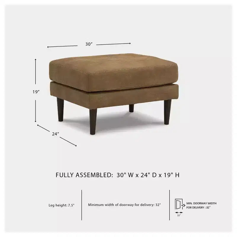Signature Design by Ashley Pouf Telora contemporain, caramel