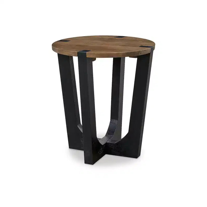 Signature Design by Ashley Hanneforth End Table, Brown & Black