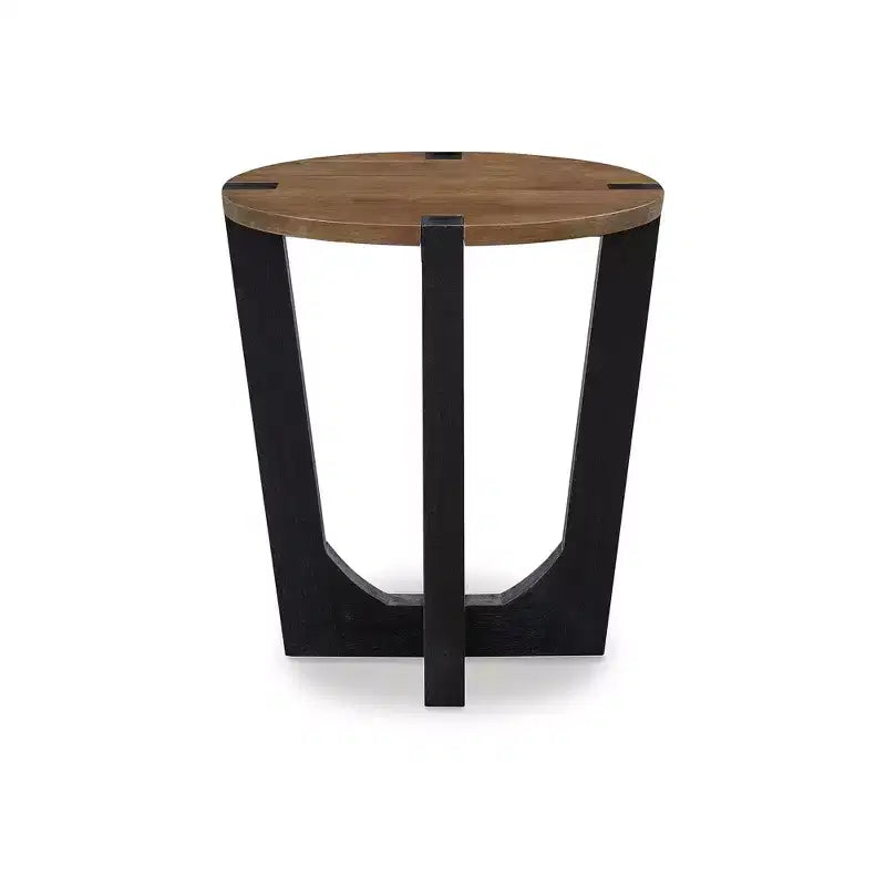 Table d'appoint Hanneforth Signature Design by Ashley, marron et noir