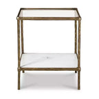 Table d'appoint Signature Design by Ashley Ryandale, finition laiton antique