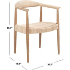 Chaise d'appoint en rotin et corde Renga - ACH1006 - Naturel - Safavieh