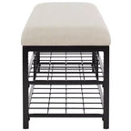 Banc étagère ouverte Milligan avec coussin - BCH5003 - Safavieh