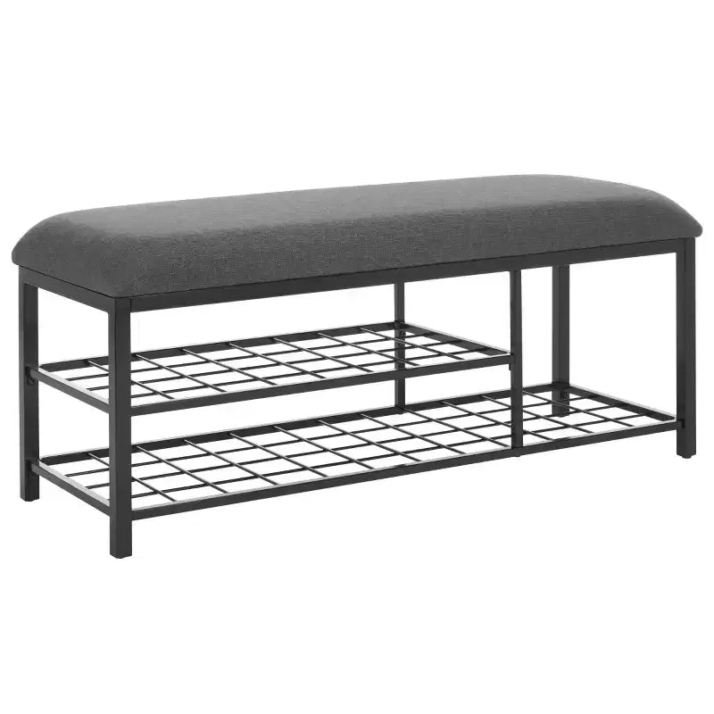 Banc étagère ouverte Milligan avec coussin - BCH5003 - Safavieh
