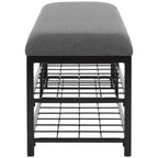 Banc étagère ouverte Milligan avec coussin - BCH5003 - Safavieh