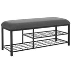 Banc étagère ouverte Milligan avec coussin - BCH5003 - Safavieh