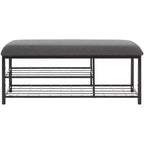 Banc étagère ouverte Milligan avec coussin - BCH5003 - Safavieh
