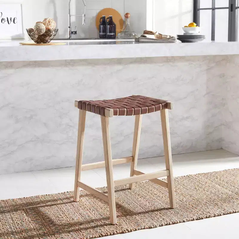Tabouret de comptoir rectangulaire Abreu - Safavieh