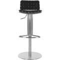 Floyd Gas Lift Swivel Bar Stool - FOX3000 - Black - Safavieh Couture