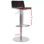 Tabouret de bar pivotant à gaz Floyd - FOX3000 - Noir - Safavieh Couture